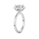 Round Cut 1.5 Carat Moissanite Ring – Pave Setting in Gold