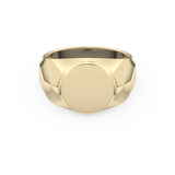 Signet Wedding Band Moissanite – Yellow, White, or Rose Gold