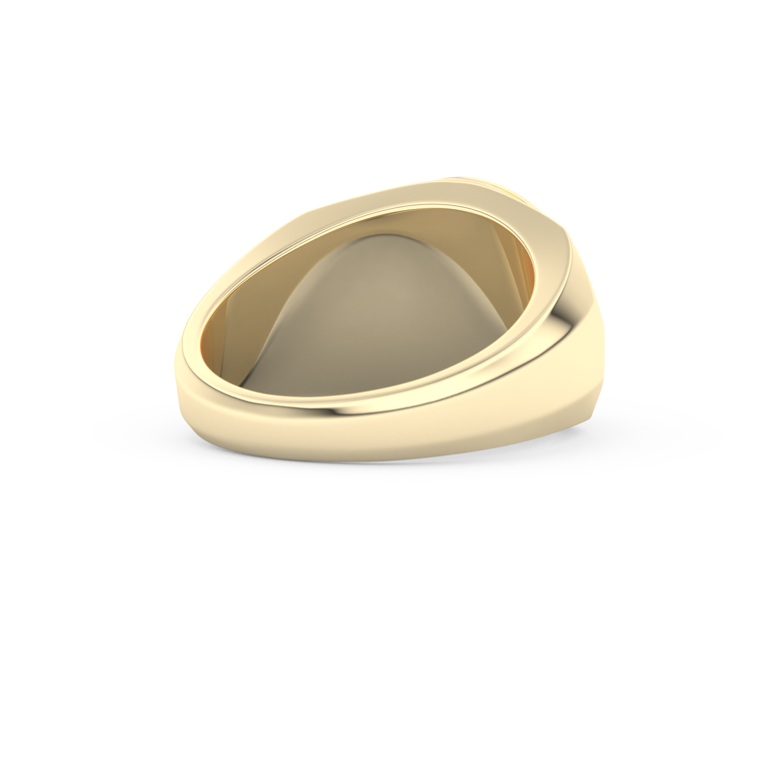 Signet Wedding Band Moissanite – Yellow, White, or Rose Gold