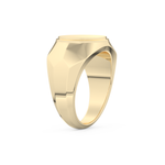 Signet Wedding Band Moissanite – Yellow, White, or Rose Gold