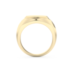 Signet Wedding Band Moissanite – Yellow, White, or Rose Gold