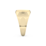 Signet Wedding Band Moissanite – Yellow, White, or Rose Gold