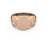 Signet Wedding Band Moissanite – Yellow, White, or Rose Gold