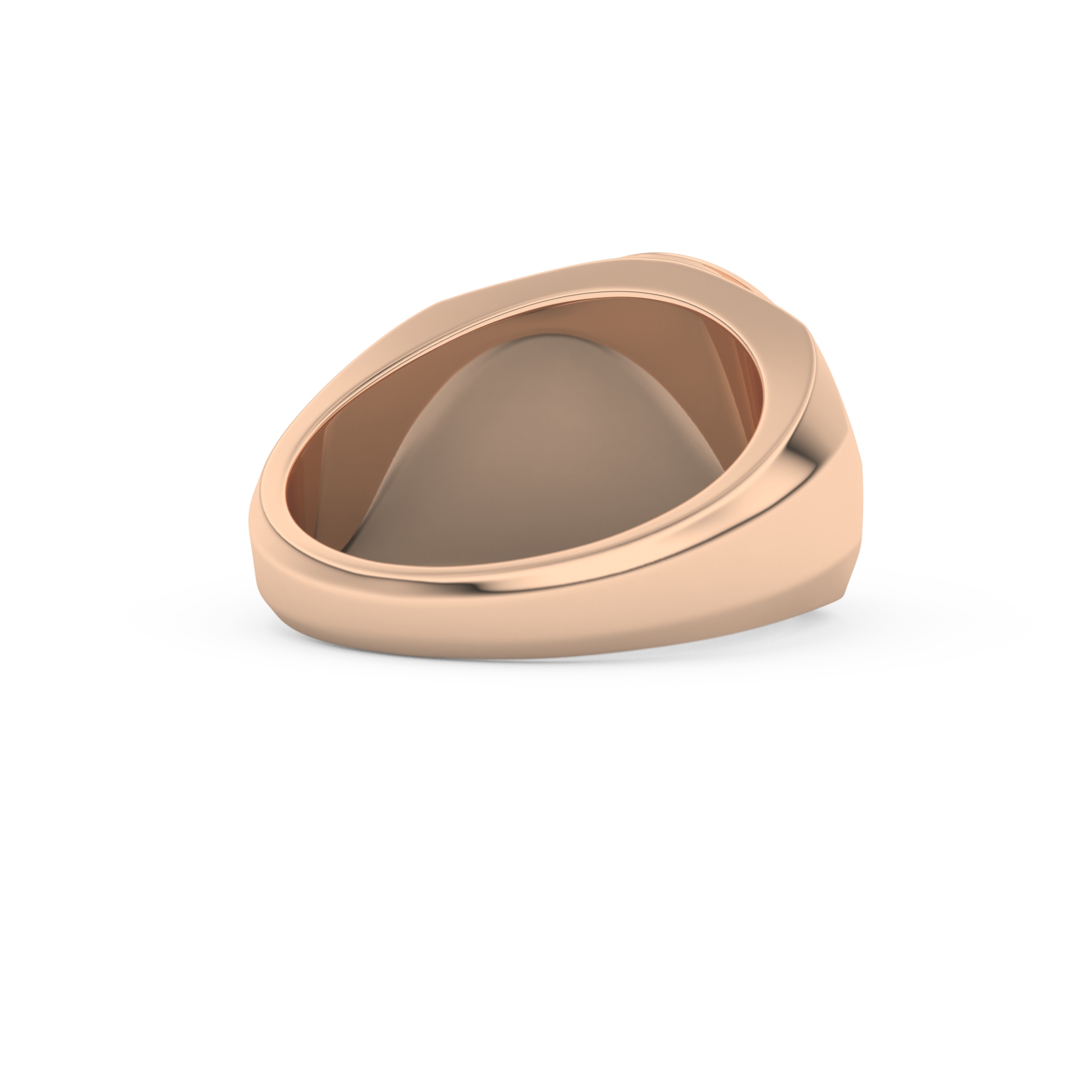 Signet Wedding Band Moissanite – Yellow, White, or Rose Gold