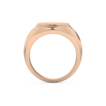 Signet Wedding Band Moissanite – Yellow, White, or Rose Gold