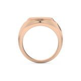 Signet Wedding Band Moissanite – Yellow, White, or Rose Gold
