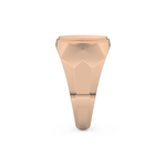 Signet Wedding Band Moissanite – Yellow, White, or Rose Gold