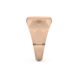 Signet Wedding Band Moissanite – Yellow, White, or Rose Gold