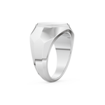 Signet Wedding Band Moissanite – Yellow, White, or Rose Gold