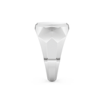 Signet Wedding Band Moissanite – Yellow, White, or Rose Gold