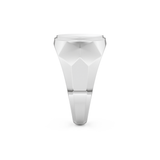 Signet Wedding Band Moissanite – Yellow, White, or Rose Gold