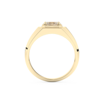 Oval Cut 0.5 Carat Moissanite Men's Wedding Band – Solitaire Setting in Gold 11