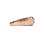 Oval Cut 0.5 Carat Moissanite Men's Wedding Band – Solitaire Setting in Gold 14