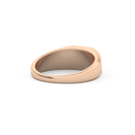 Oval Cut 0.5 Carat Moissanite Men's Wedding Band – Solitaire Setting in Gold 15