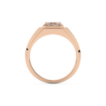 Oval Cut 0.5 Carat Moissanite Men's Wedding Band – Solitaire Setting in Gold 17