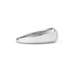 Oval Cut 0.5 Carat Moissanite Men's Wedding Band – Solitaire Setting in Gold 6