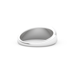 Oval Cut 0.5 Carat Moissanite Men's Wedding Band – Solitaire Setting in Gold 5