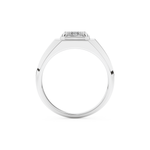 Oval Cut 0.5 Carat Moissanite Men's Wedding Band – Solitaire Setting in Gold 4