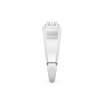 Oval Cut 0.5 Carat Moissanite Men's Wedding Band – Solitaire Setting in Gold 2
