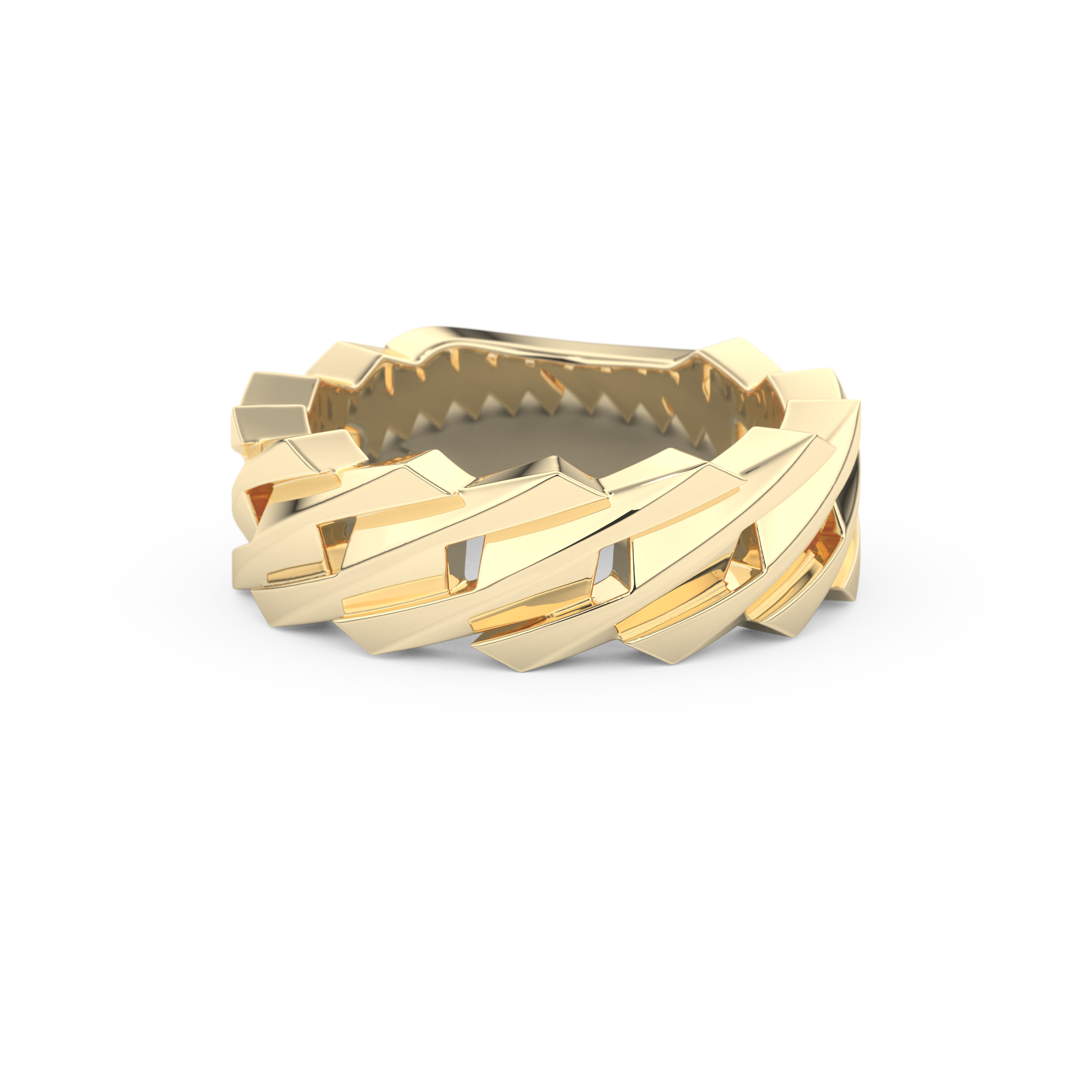 Blade Wedding Band Moissanite – Yellow, White, or Rose Gold