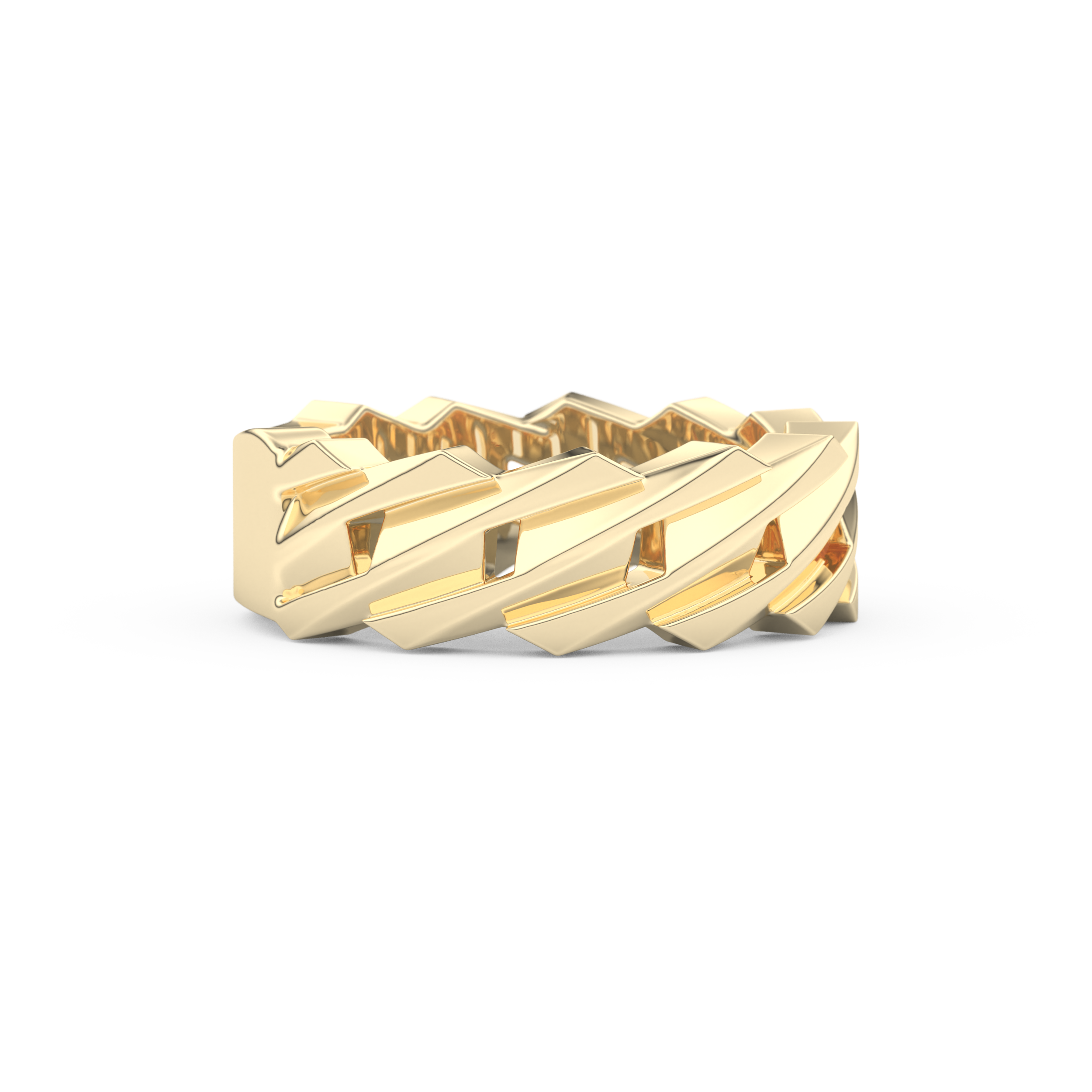 Blade Wedding Band Moissanite – Yellow, White, or Rose Gold