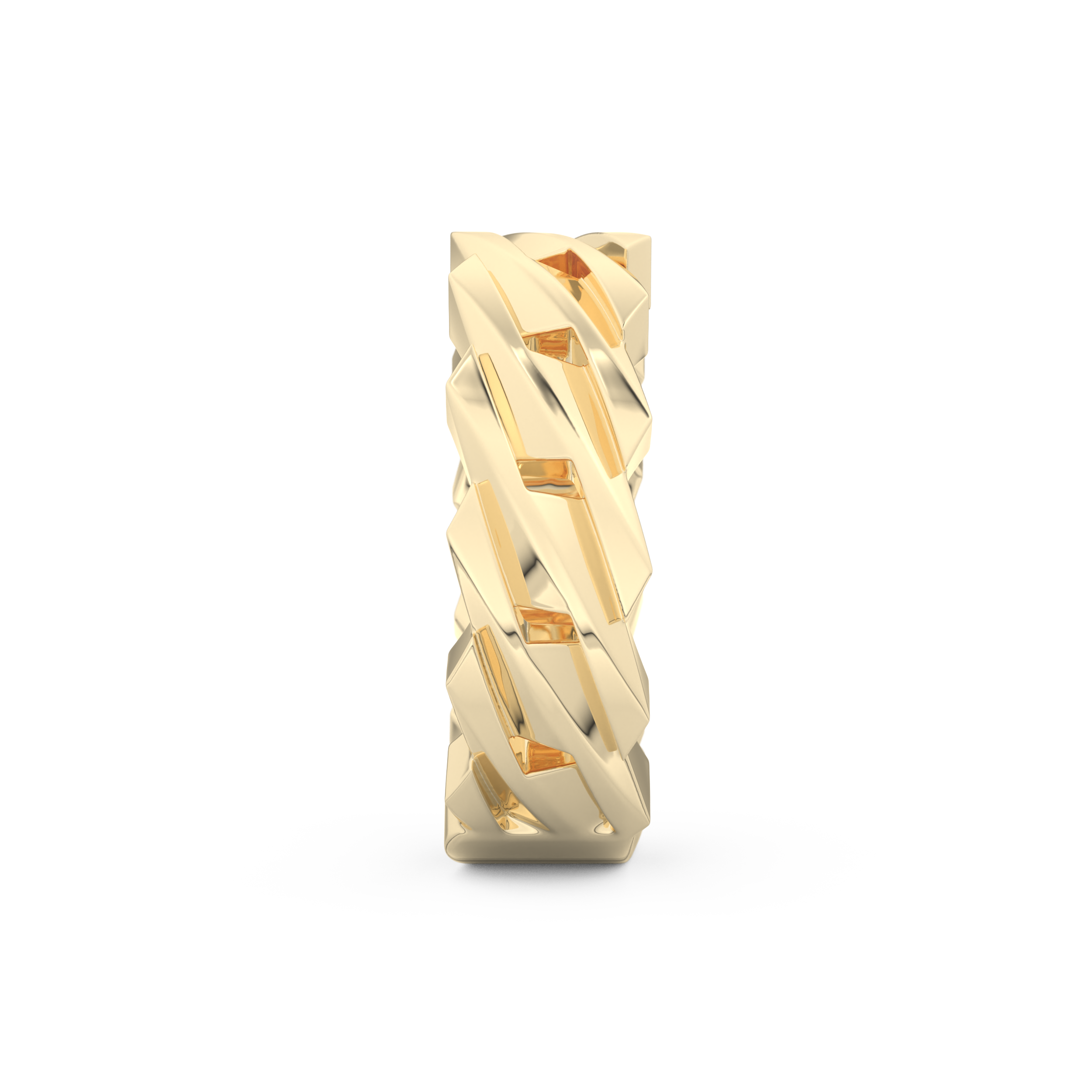 Blade Wedding Band Moissanite – Yellow, White, or Rose Gold