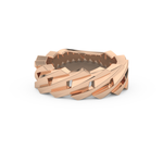 Blade Wedding Band Moissanite – Yellow, White, or Rose Gold