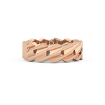 Blade Wedding Band Moissanite – Yellow, White, or Rose Gold