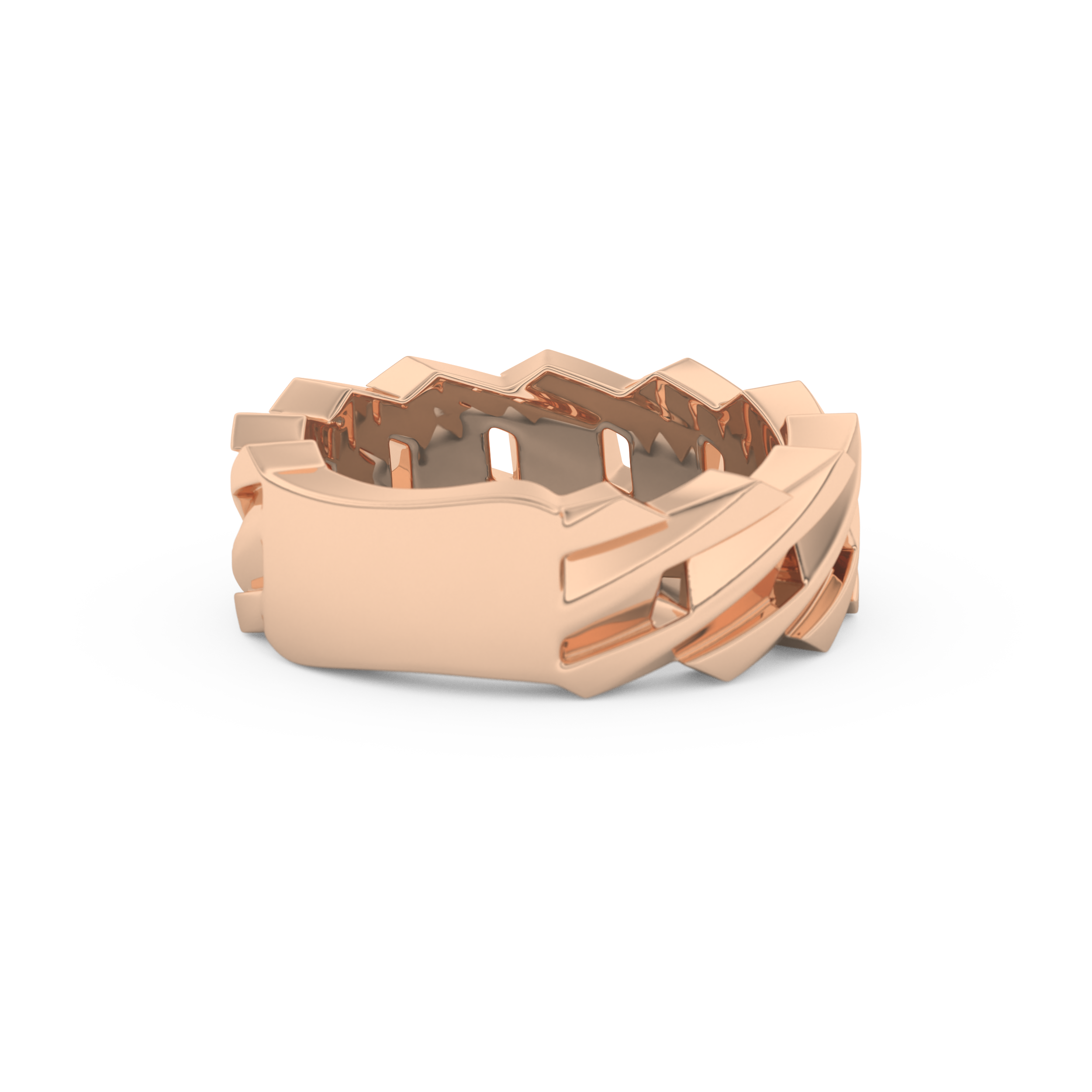 Blade Wedding Band Moissanite – Yellow, White, or Rose Gold
