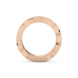 Blade Wedding Band Moissanite – Yellow, White, or Rose Gold