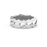 Blade Wedding Band Moissanite – Yellow, White, or Rose Gold