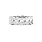 Blade Wedding Band Moissanite – Yellow, White, or Rose Gold