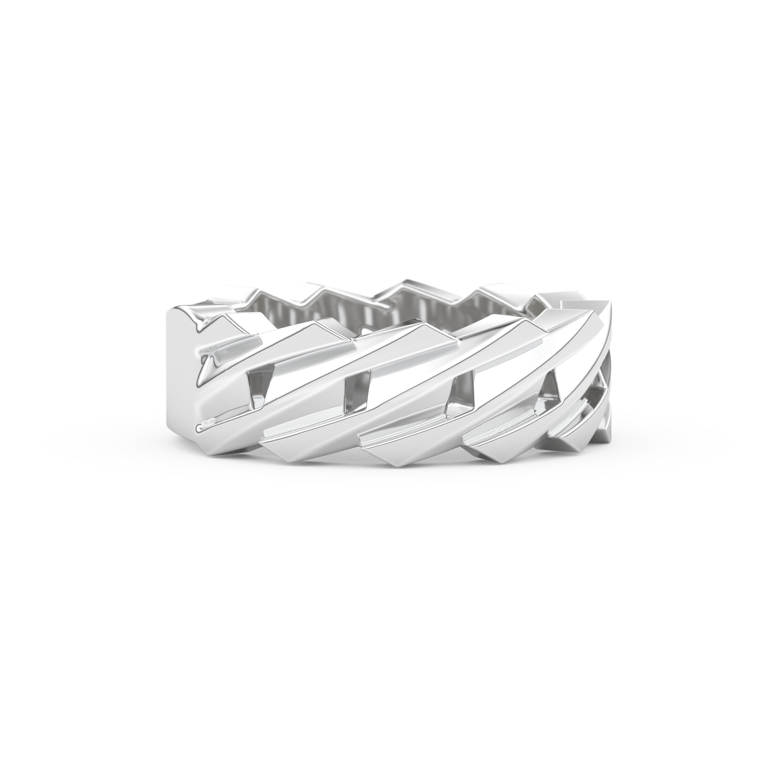 Blade Wedding Band Moissanite – Yellow, White, or Rose Gold
