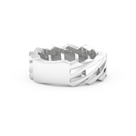 Blade Wedding Band Moissanite – Yellow, White, or Rose Gold