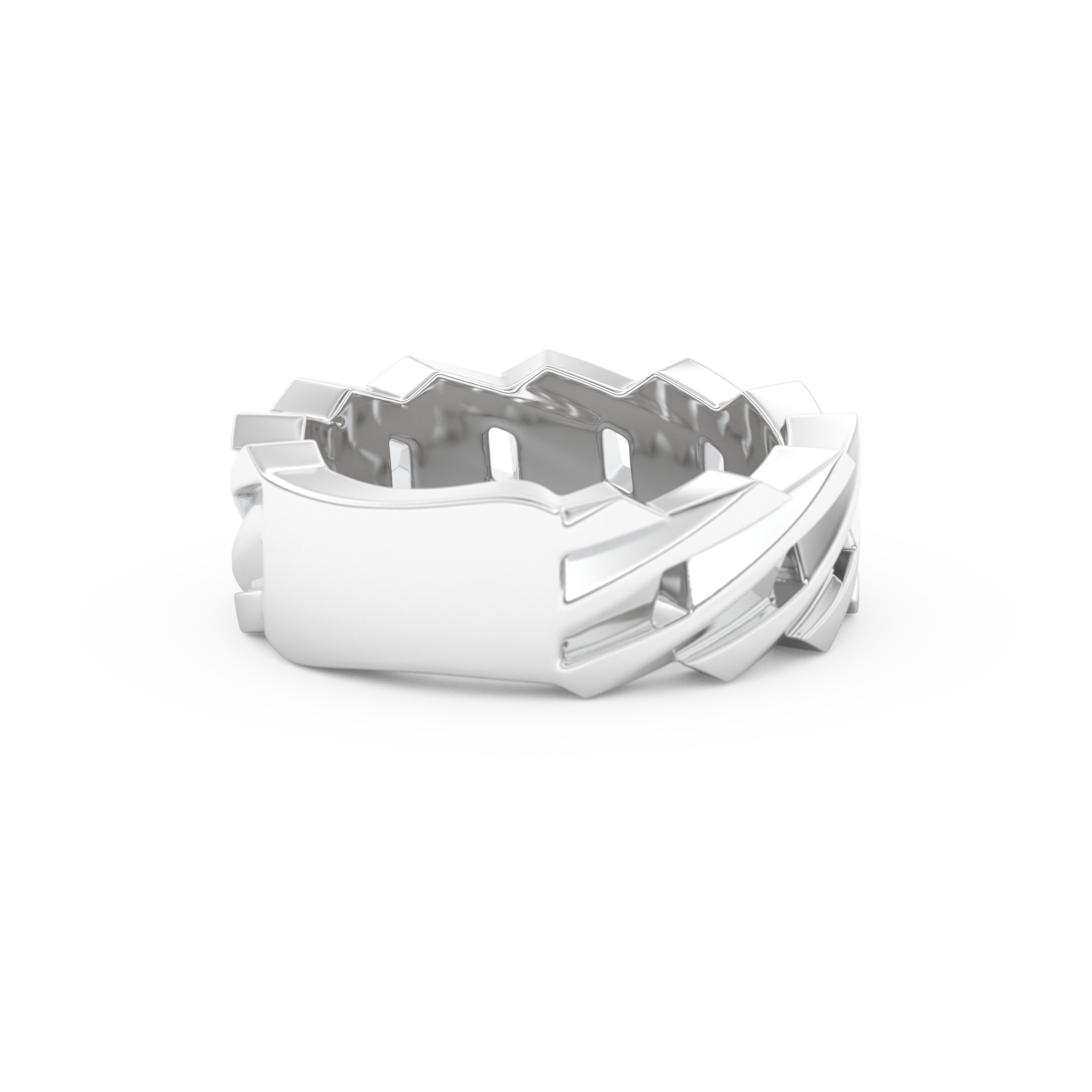 Blade Wedding Band Moissanite – Yellow, White, or Rose Gold