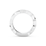 Blade Wedding Band Moissanite – Yellow, White, or Rose Gold