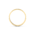 Triple Band Wedding Band Moissanite – Yellow, White, or Rose Gold