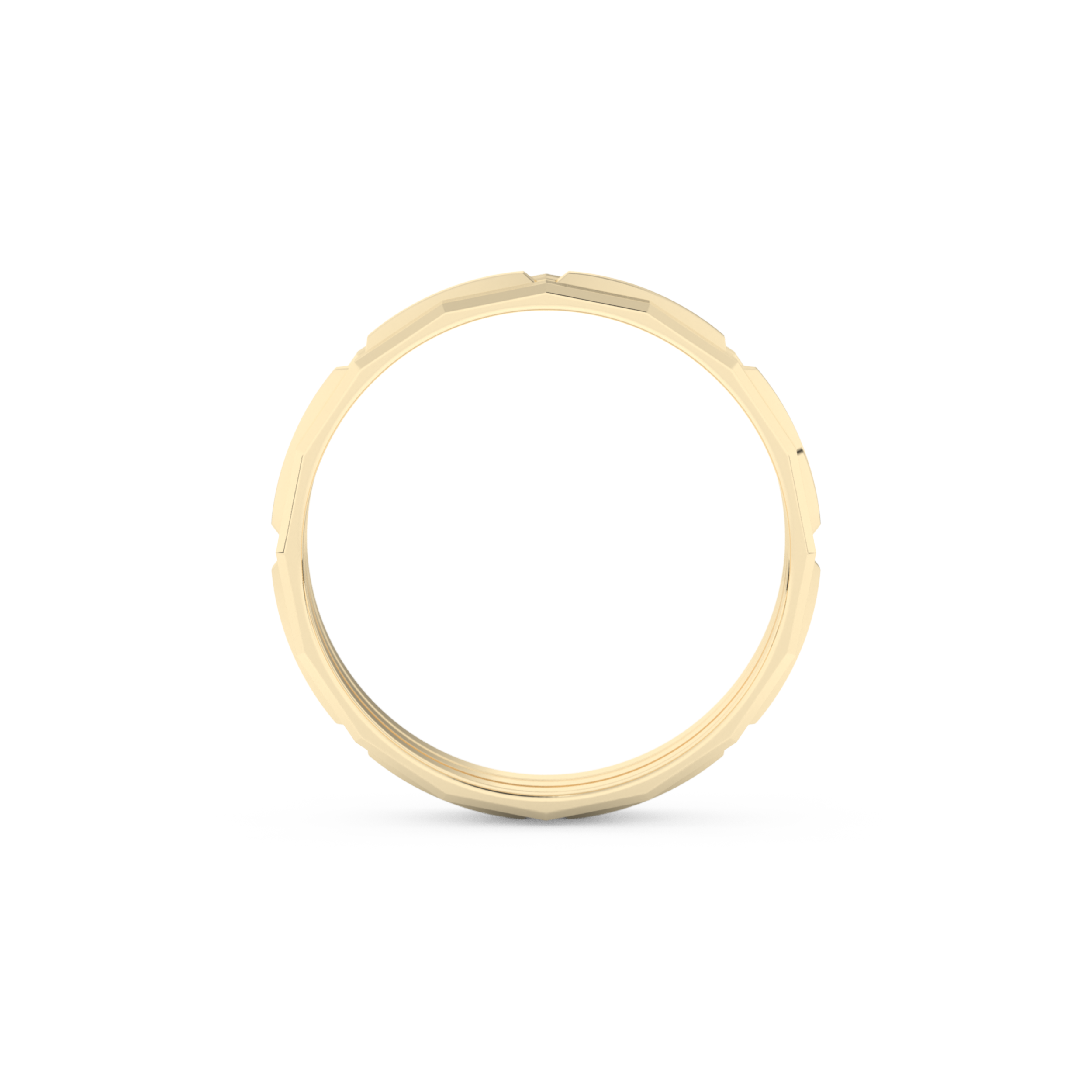 Triple Band Wedding Band Moissanite – Yellow, White, or Rose Gold
