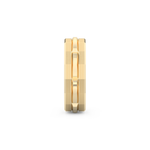 Triple Band Wedding Band Moissanite – Yellow, White, or Rose Gold