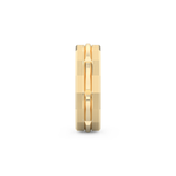 Triple Band Wedding Band Moissanite – Yellow, White, or Rose Gold