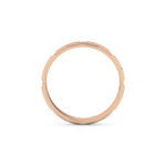 Triple Band Wedding Band Moissanite – Yellow, White, or Rose Gold
