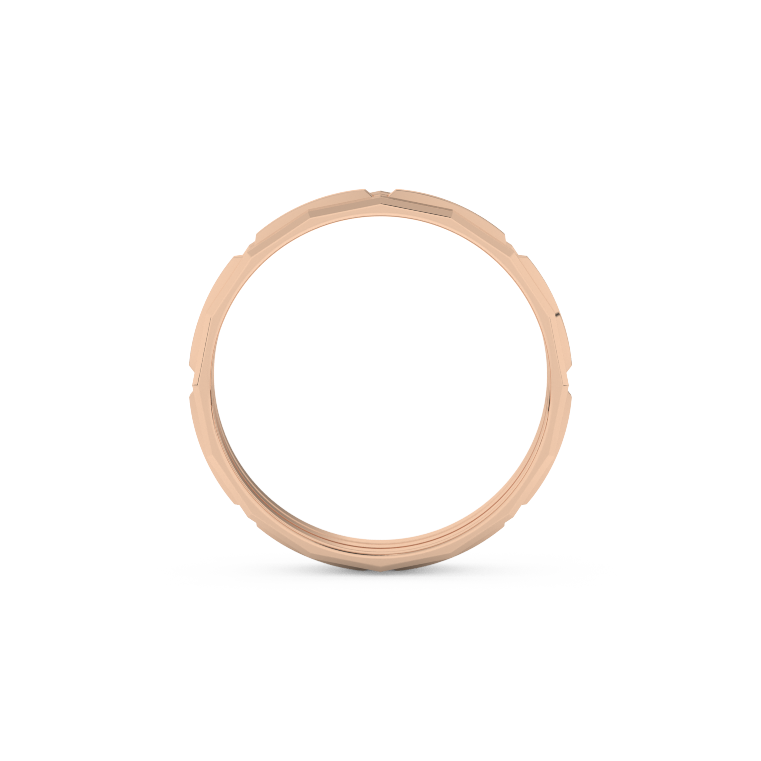 Triple Band Wedding Band Moissanite – Yellow, White, or Rose Gold