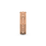 Triple Band Wedding Band Moissanite – Yellow, White, or Rose Gold