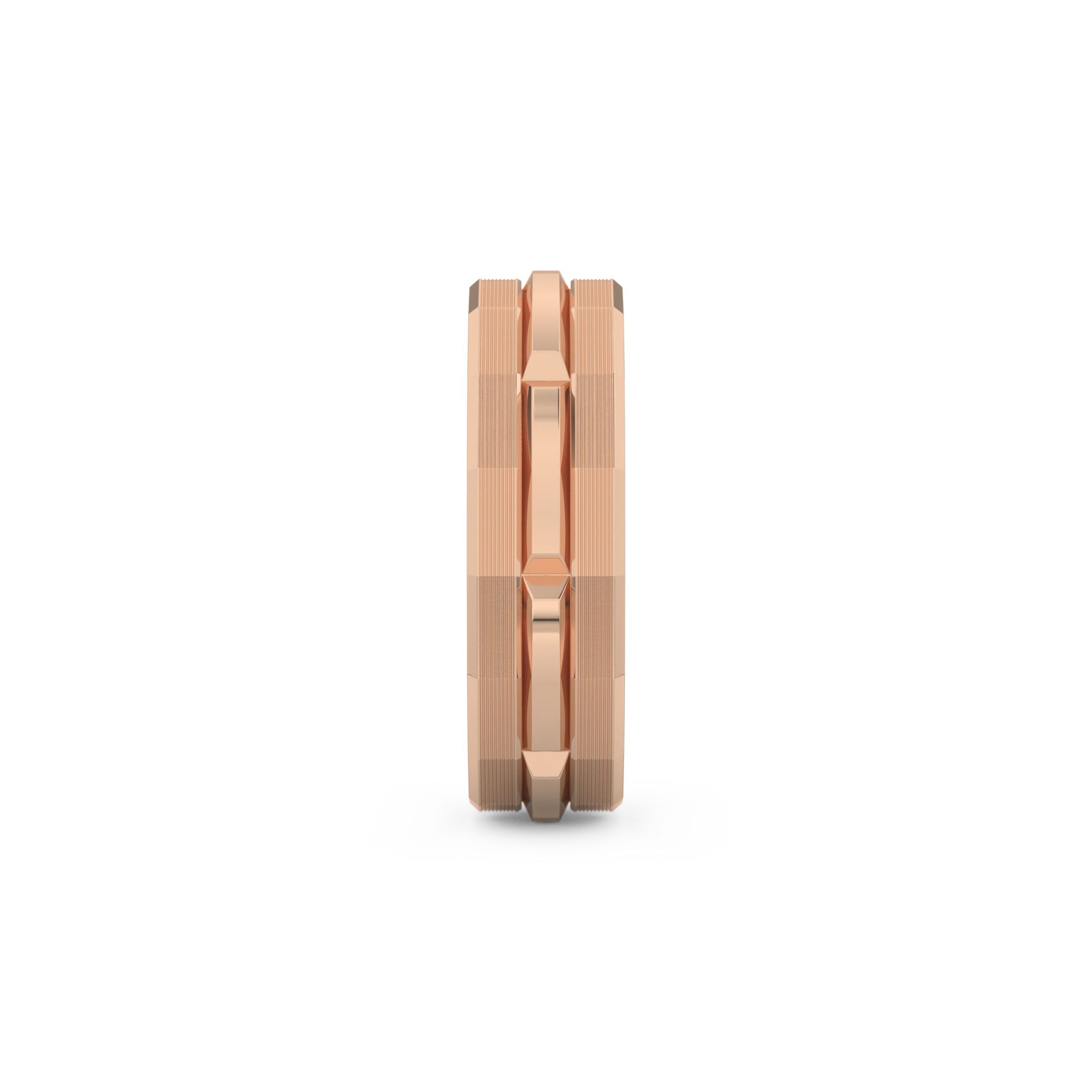 Triple Band Wedding Band Moissanite – Yellow, White, or Rose Gold