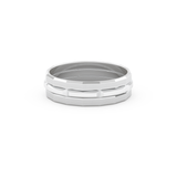 Triple Band Wedding Band Moissanite – Yellow, White, or Rose Gold