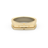 Plain Wedding Band Moissanite – Yellow, White, or Rose Gold