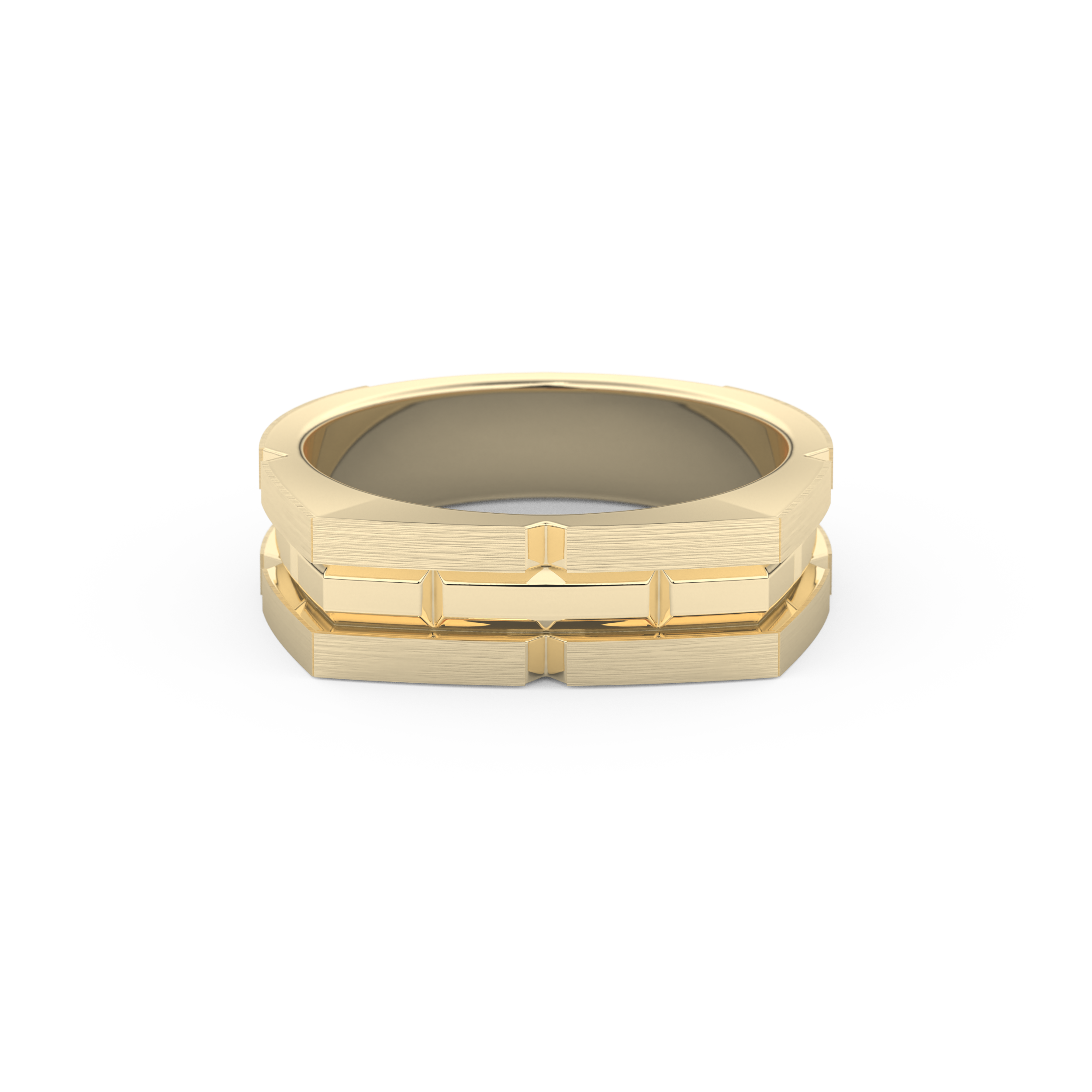 Plain Wedding Band Moissanite – Yellow, White, or Rose Gold