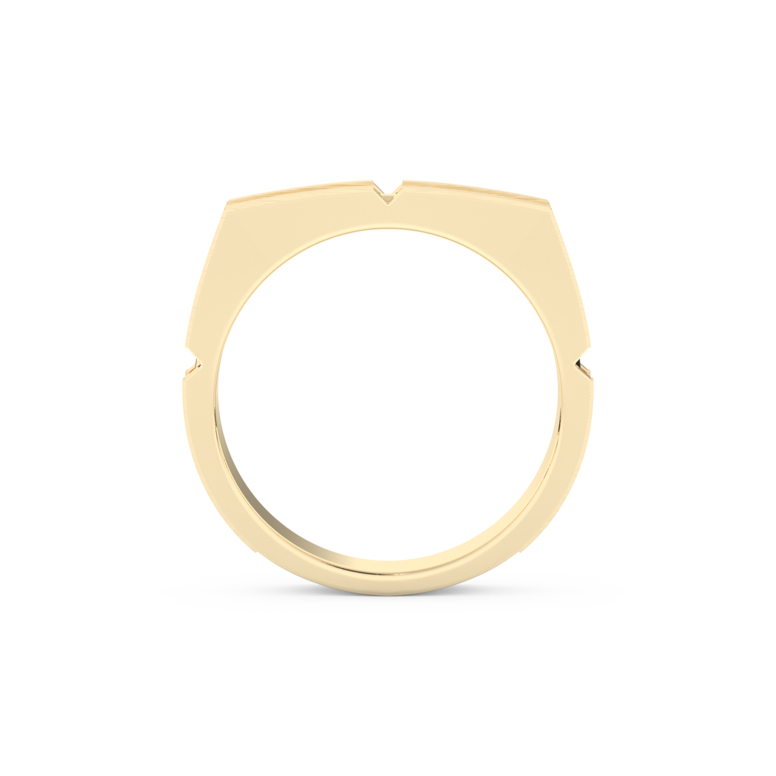 Plain Wedding Band Moissanite – Yellow, White, or Rose Gold