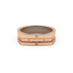 Plain Wedding Band Moissanite – Yellow, White, or Rose Gold