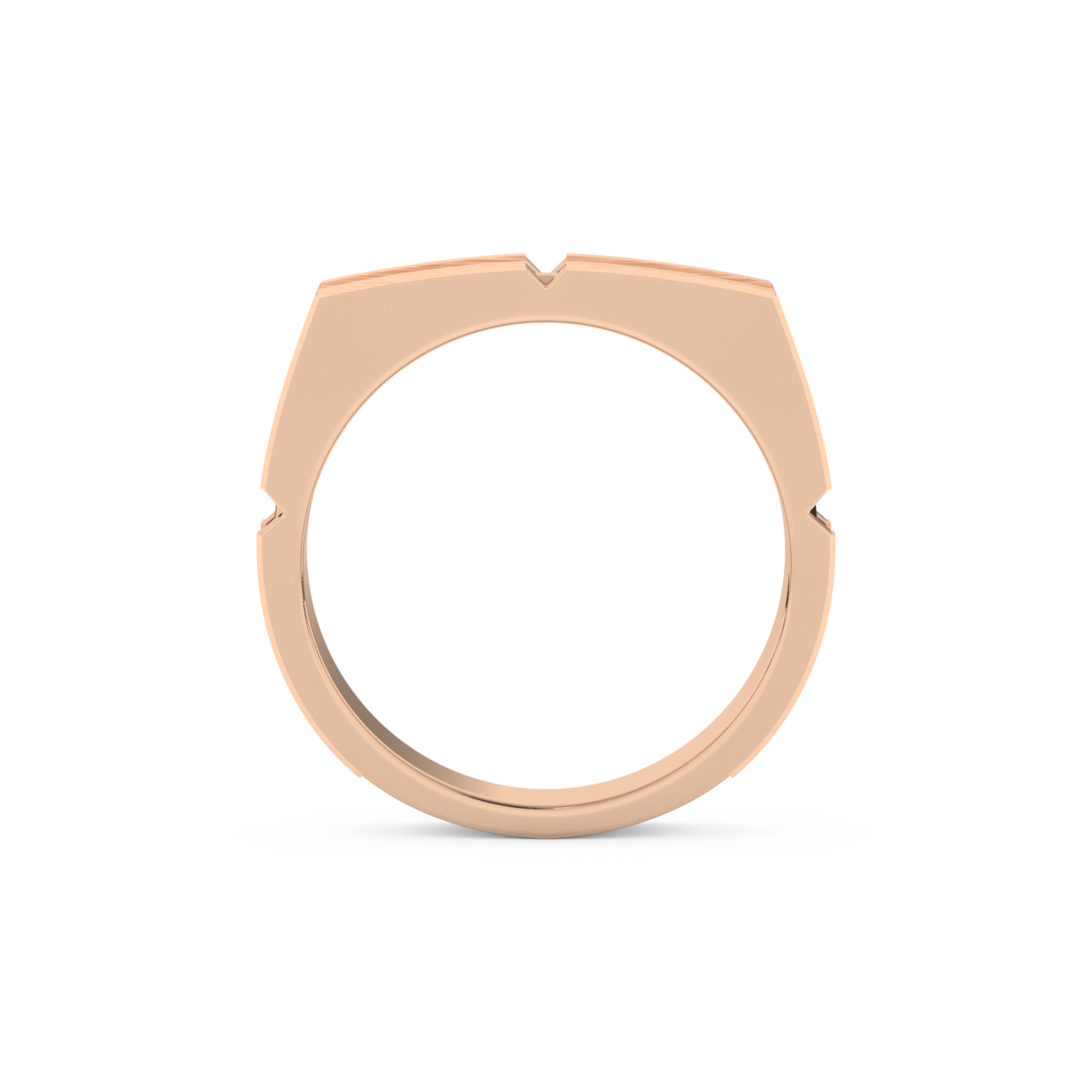 Plain Wedding Band Moissanite – Yellow, White, or Rose Gold
